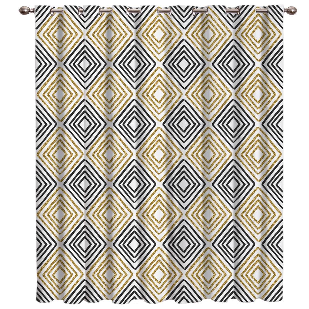 Nordic Ethnic Geometic Window Curtains Curtains for Living Room Decorative Items Living Room
