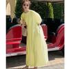 26 new Korean version ins loose casual and thin long white pendulum a word fairy pure desire dress female summer