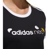 adidas Neo Minions Round Neck Regular Fit Sports Short Sleeve T-Shirt Women Tops Black GL7212