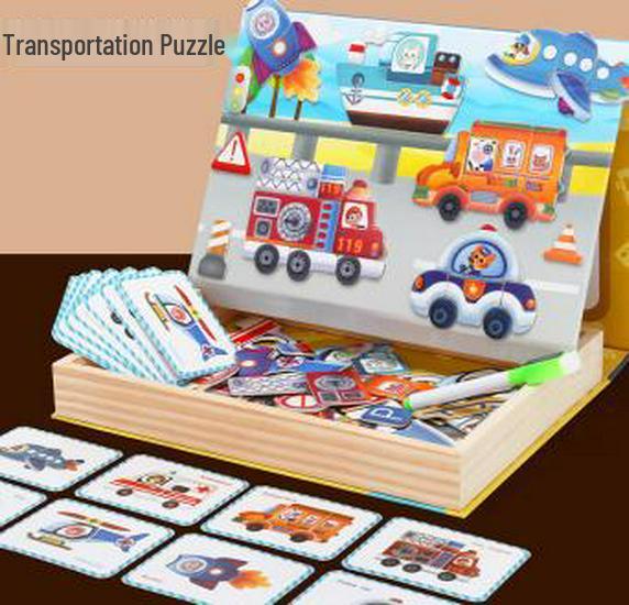 Magnetisches Verkleidungs-Puzzle-Brett für Kinder - Lernspielzeug