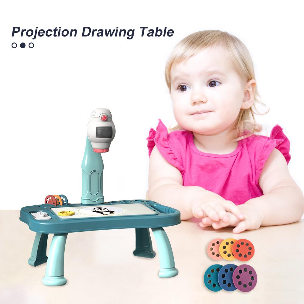 LED-Projektor Kunst Zeichentisch Spielzeug für Kinder Malbrett Lernen