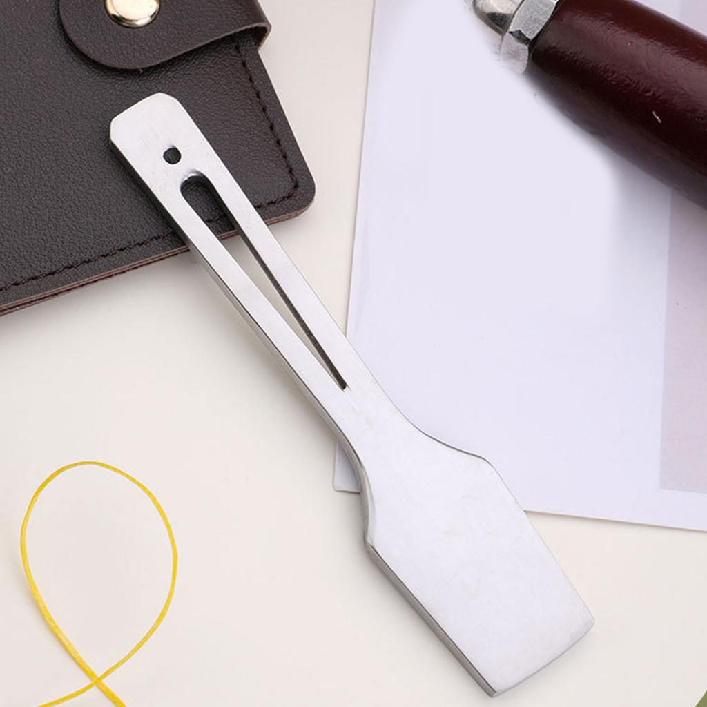 Leather Edging Smoothing Tool Ergonomic Handle Comfortable Grip Leather Working Tool for Leather Craft Stitching Project