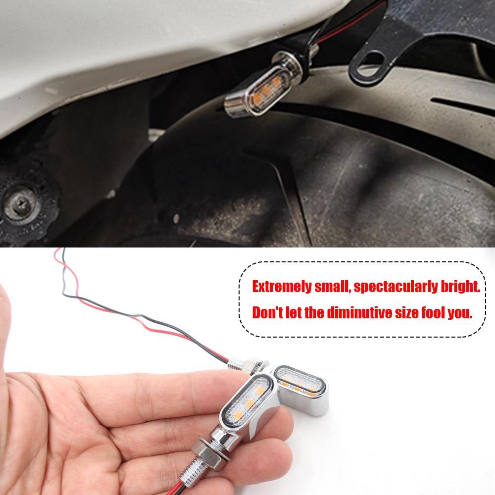 Motorcycle Part 12V LED Turn Signal Light E Mark Running Indicator Lamp Amber clignotant Moto intermitente Blinker Lights