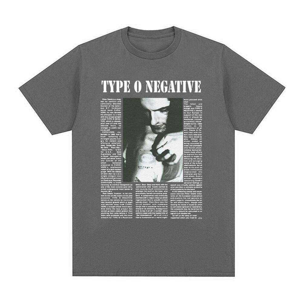 Type O Negative T Shirt Unisex Women Clothing Gothic Metal Rock Band Tshirts 100 Cotton Casual Short Sleeve Tee Shirt Oversized