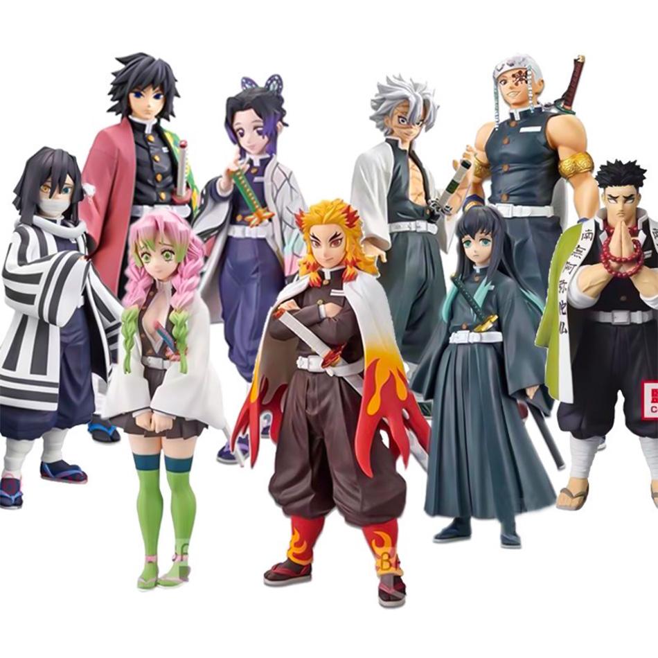 Anime Demon Slayer Kimetsu No Yaiba Kamado Tanjirou  Agatsuma Zenitsu Nezuko Warrior PVC Figure Action Model Toys Holiday Gifts