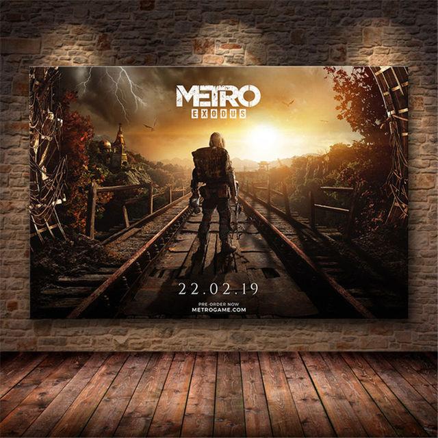 Metro Exodus Game Plakát Umění Malba na plátně Nástěnné umění Moderní obývací pokoj Domov Ložnice Bar Restaurace Dekorace Tisk Obraz