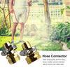 Conector de Manguera de Jardín de 3/4 5/8 pulgadas con Abrazaderas Aleación de Aluminio de Alta Resistencia Macho Hembra Adaptador Universal para Manguera de Riego de Plantas Flores Suministros para el Hogar