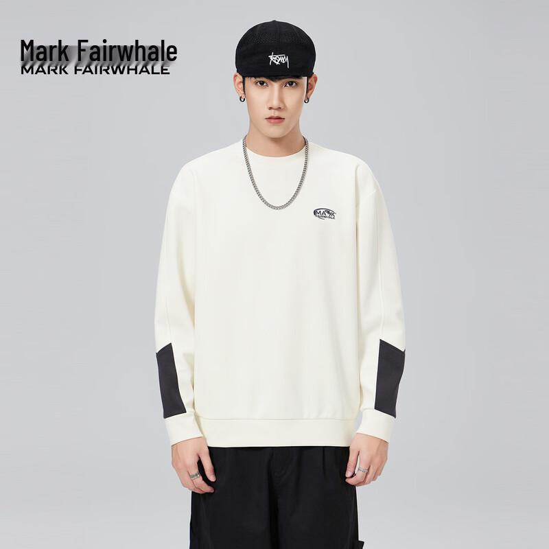 Mark Fairwhale Men's Patchwork Pullover Sweatshirt