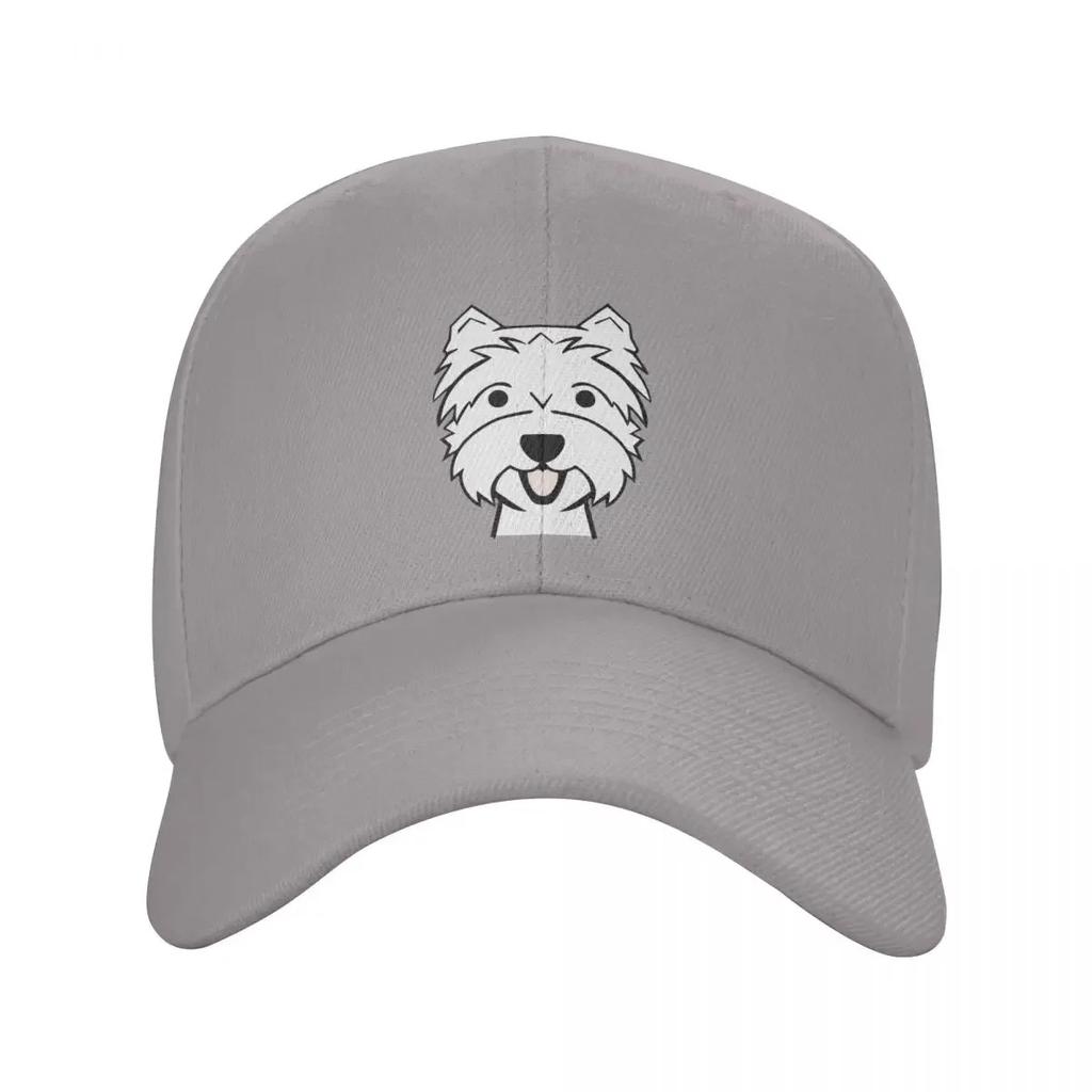 Custom Fashion West Highland Terrier Baseball Cap Women Unisex Adjustable Adult Westie Dog Dad Hat Spring Sun Hat