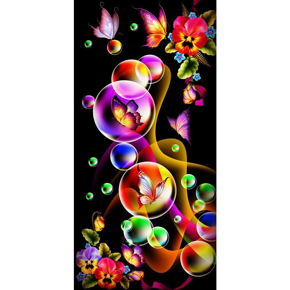 Farfalla fluorescente Kit Pittura Diamante 5D Fai da Te Resina Tondo Pieno Casa Strass Disegno Fai da Te Decorazione Casa Regalo