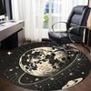 1pc Moon Saturn Office Round Area Rug, Indoor Mat Suitable ForOffice, Under Office Chairs Bedroom Living Room Home Decor, Room Deco,  n66
