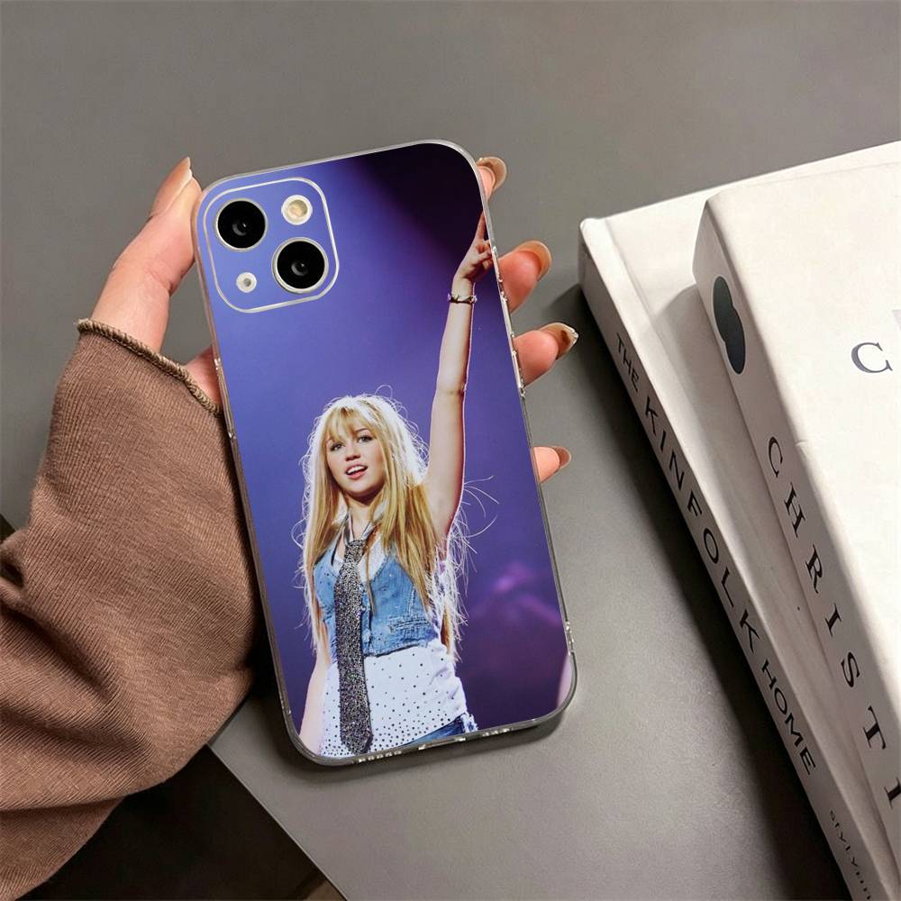 H-Hannah Montana Phone Case For iPhone17,16,15,14,13,12,11 Plus,Pro Max Soft Transparent Cover