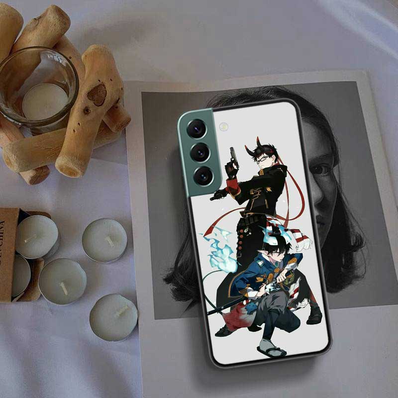 Anime Ao no Exorcist Okumura Rin Phone Case For Samsung Galaxy S22 S25 Ultra S21 S10 Plus S26 Edge S20 S23 S24 FE Cover Sili