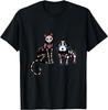 Sugar Skull Cat and Dog Funny Halloween T-Shirt