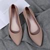 Fashion Pointed Shallow Wedges pumps women shoes 2025 spring autumn shoes women Elegant Casual Work Low heel Slip Casual ladies shoes889