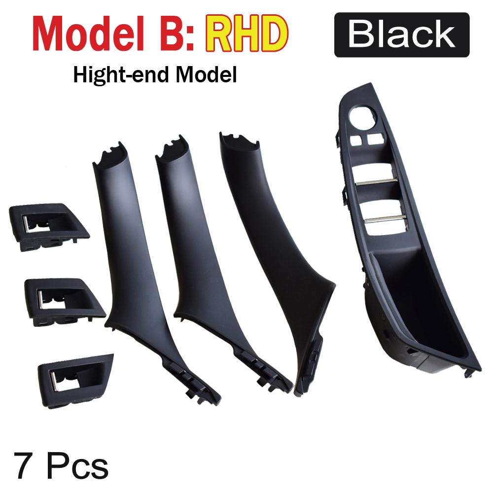 Original Right Hand Drive RHD For BMW 5 Series F10 F11 Beige Black Car Interior Inner Door Handle Panel Pull Trim Cover