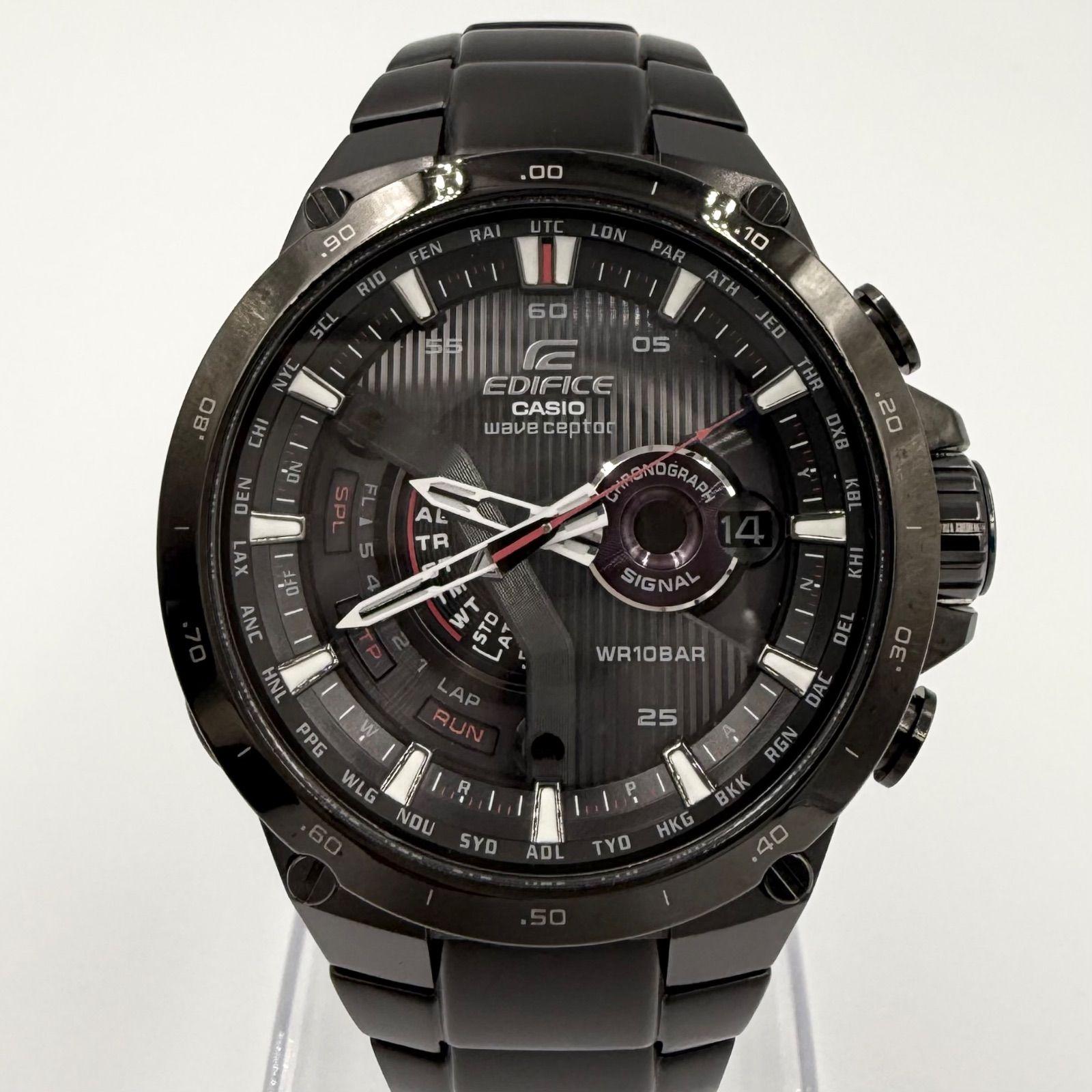 Used Casio Edifice 5142 EQW-1000A Radio Solar SS Men s Watch CASIO