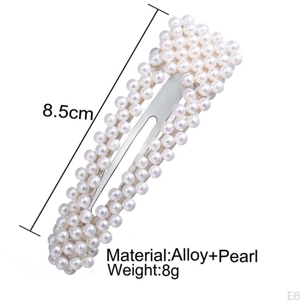 Pearls Hair Pin Barrettes Flower Brooch Lady Womens Jewelry Valentines Day Gifts