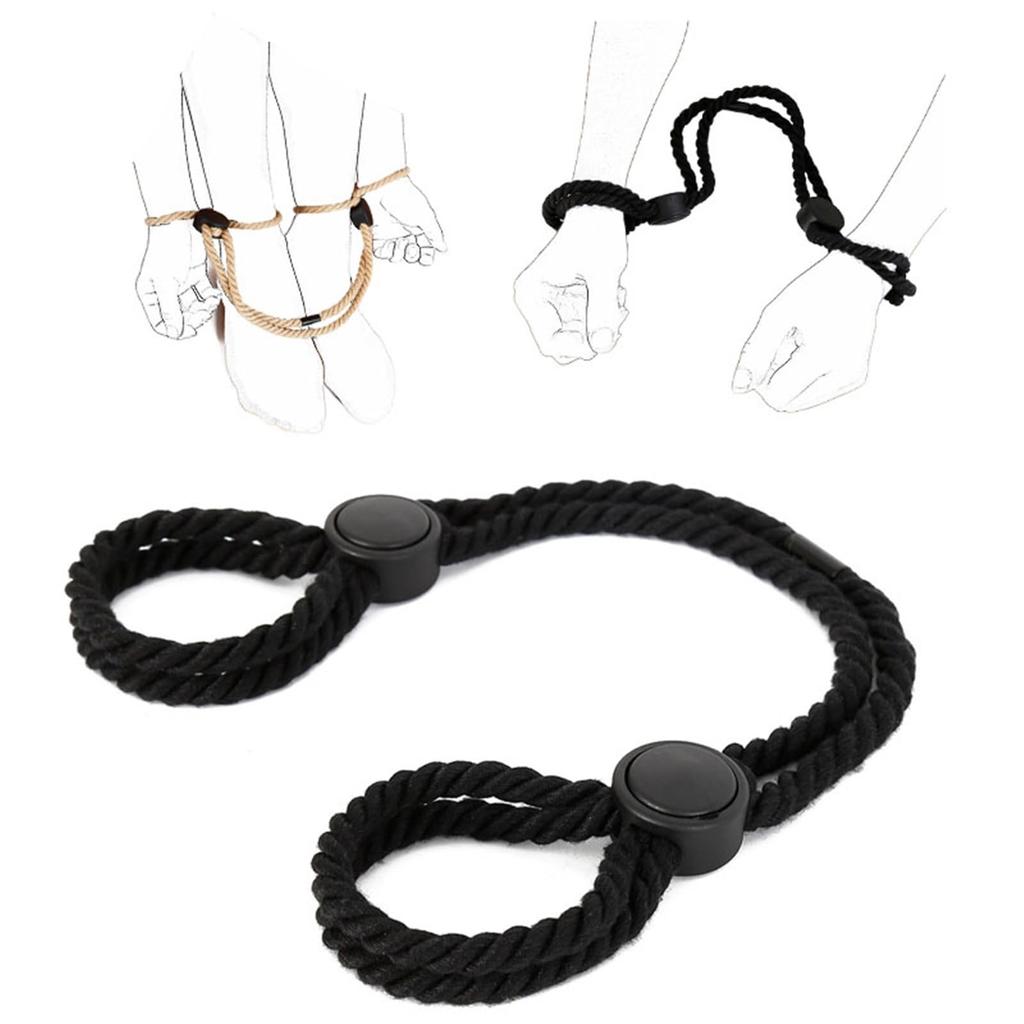Adjustable Rope Cuffs Sexy Bondage Handcuffs Ankle Cuff Restraints Bracelet Erotic Adult Toys Couples Flirt Tool Binding Gadget