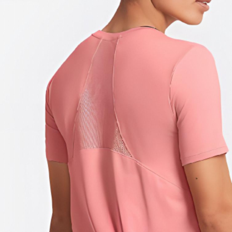 Under Armour Rush Ua Training Fitness Dopamine Quick-Dry Sports Leisure Short Sleeve T-Shirt Women T-Shirts Pink 1379043-603