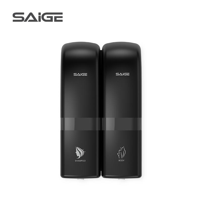 Saige Hotel Wall Mounted ABS Plastic Manual Press Liquid Soap Dispensers