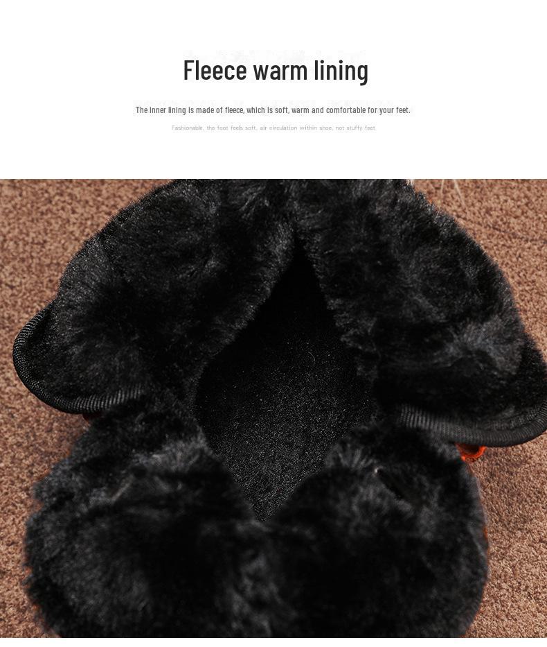 Pánské zimní sněhule s vysokým svrškem, sametovou podšívkou a hřejivými návleky