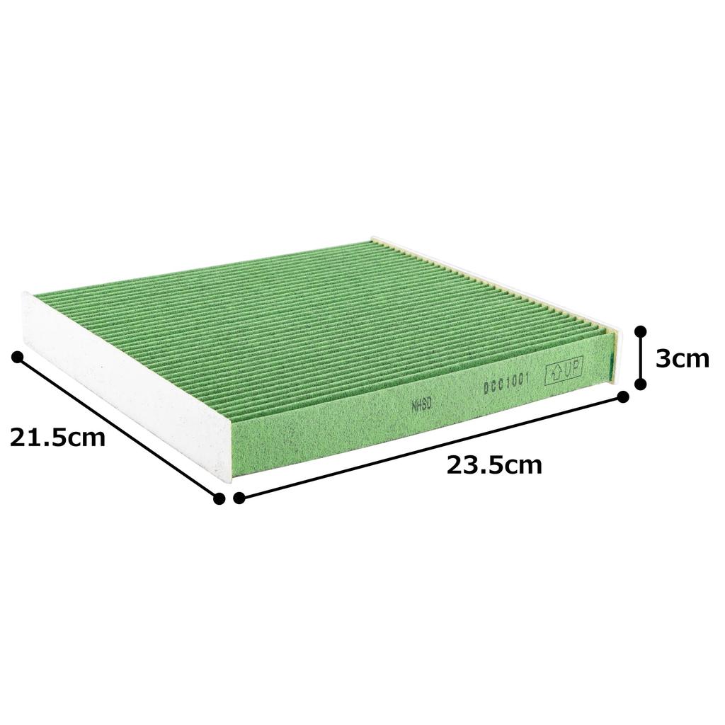 DENSO Car Air Conditioner Clean Air Filter DCC1001 High Dust compatibility confirmation Filter, (014535-0820), Removal, PM2.5 Protection,
