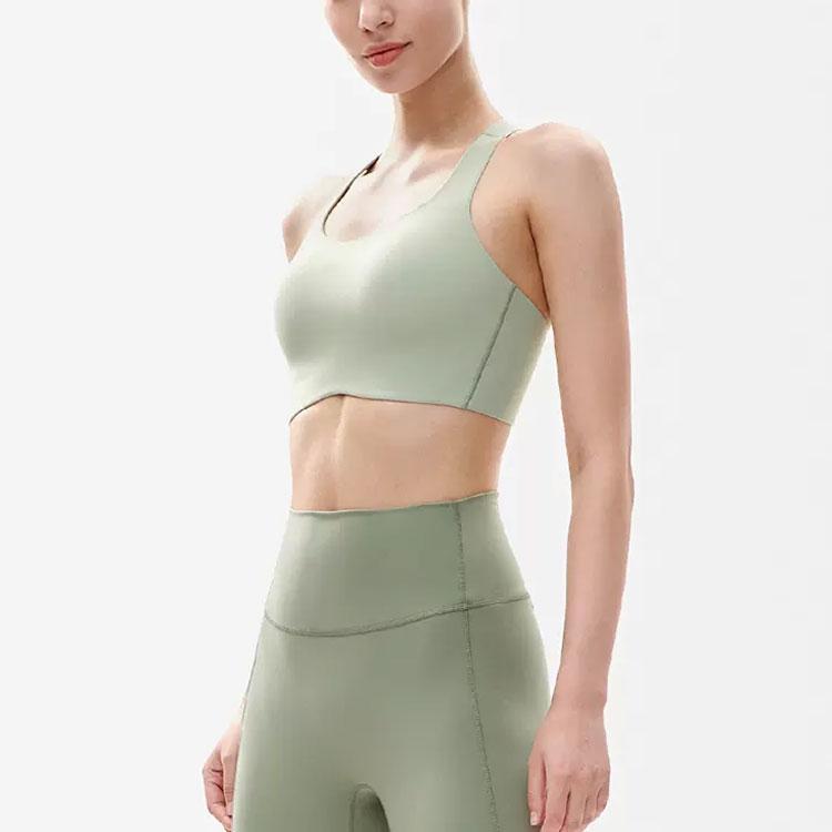 Fila Solid Color Yoga Running Fitness Sports Underwear Women Underwear Pearl-Green A11W231105F-TQ