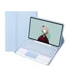 Suitable for Samsung Tab S9FE Bluetooth Keyboard Protective Cover A9plus Round Cap Touch Keyboard Pen Slot Leather Case