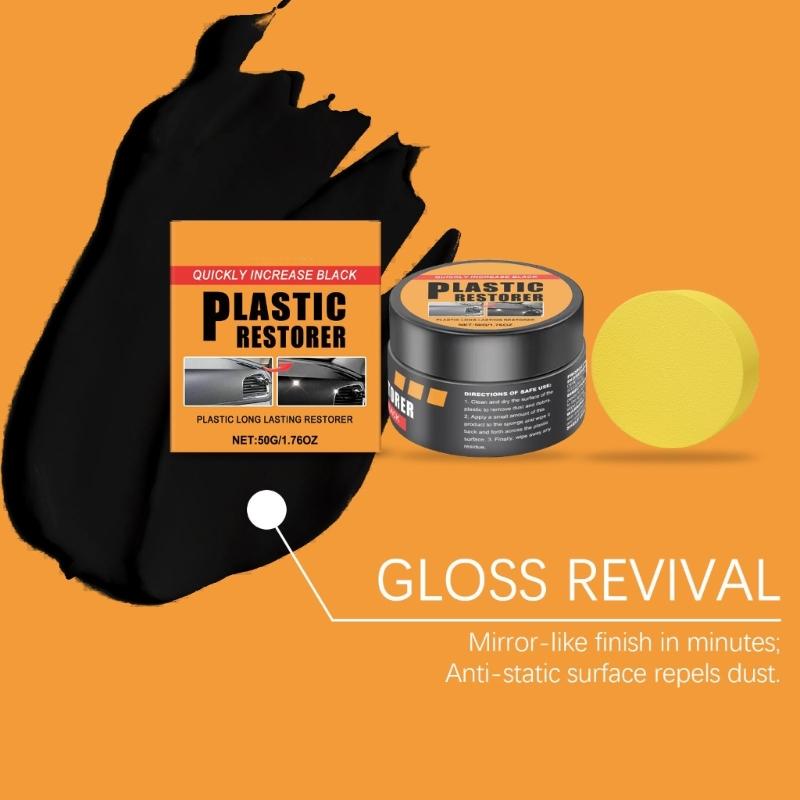 Car Interior Restorer Paste Deep Cleans And Revives Leather Plastic Surfaces For Long Lasting Protection Renewal Cream