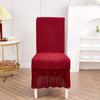 High Elastic Chair Cover Winter Thickened Full Skirt Solid Ripple Pattern Amazon Chair Cover
