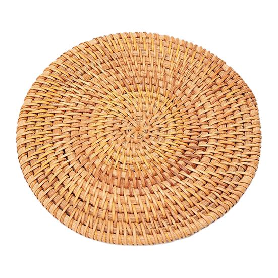 Handwoven Coir Tea Coaster Heat-Resistant Natural Bristle Mat for Teapot Cups Rustic Palm Fiber Pad for Tea Ceremony Absorbent Eco-Friendly