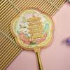 Portable Handheld Makeup Mirror Round Travel Makeup Mirror Exquisite Ancient Style Mirror  Travel