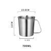 304 Stainless Steel Measuring Cup with Inner Scale Design Kitchen Cup Scale Liquid Pull Flower Kitchen Tools Bake Supply