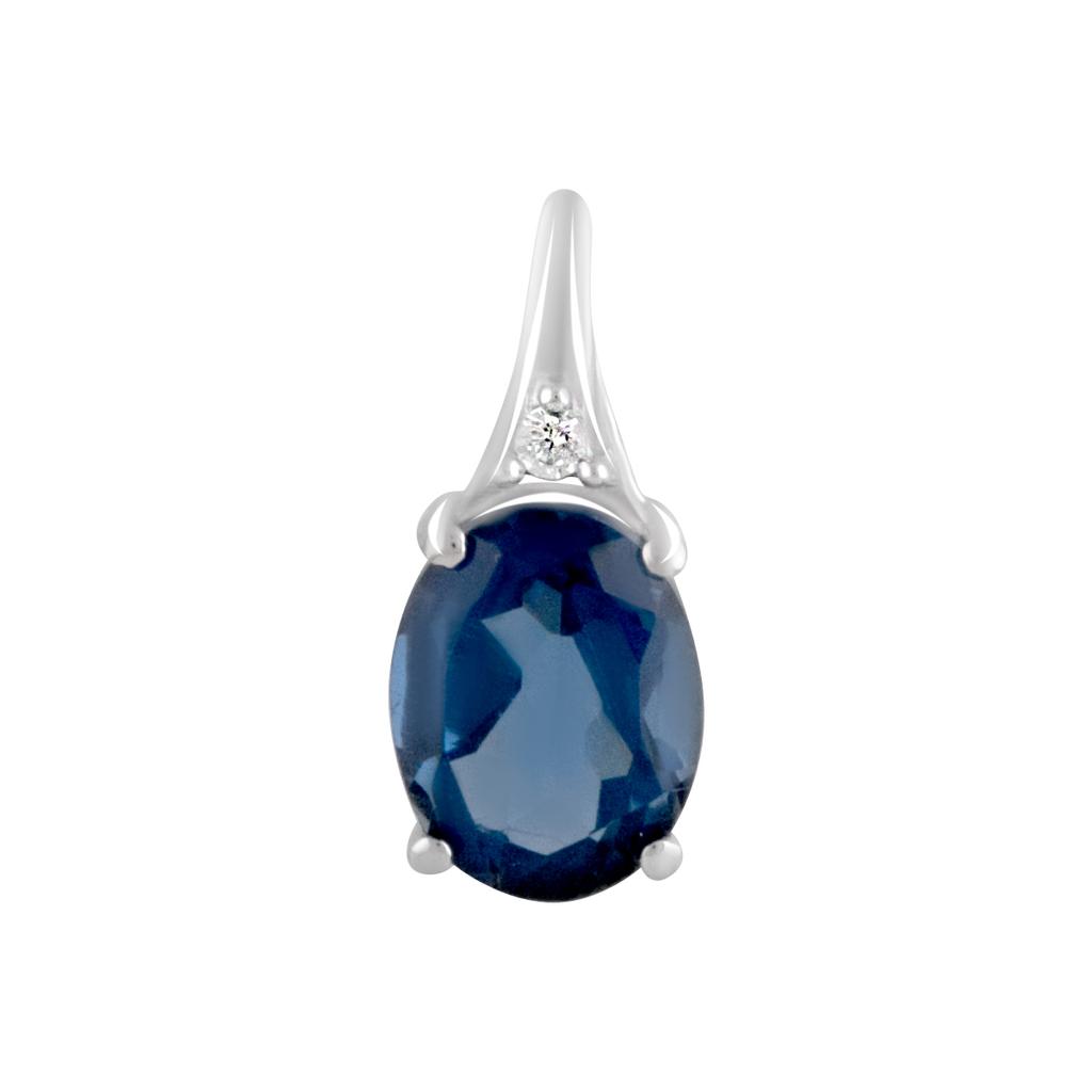 Silver Pendant with Nano Tanzanite 1.6ct (2110194)
