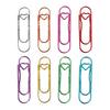 8pcs Cute Pen Clip Bookmarks Heart-Shaped Paper Clips for School Supplies Pencil Case & Planner Accessories