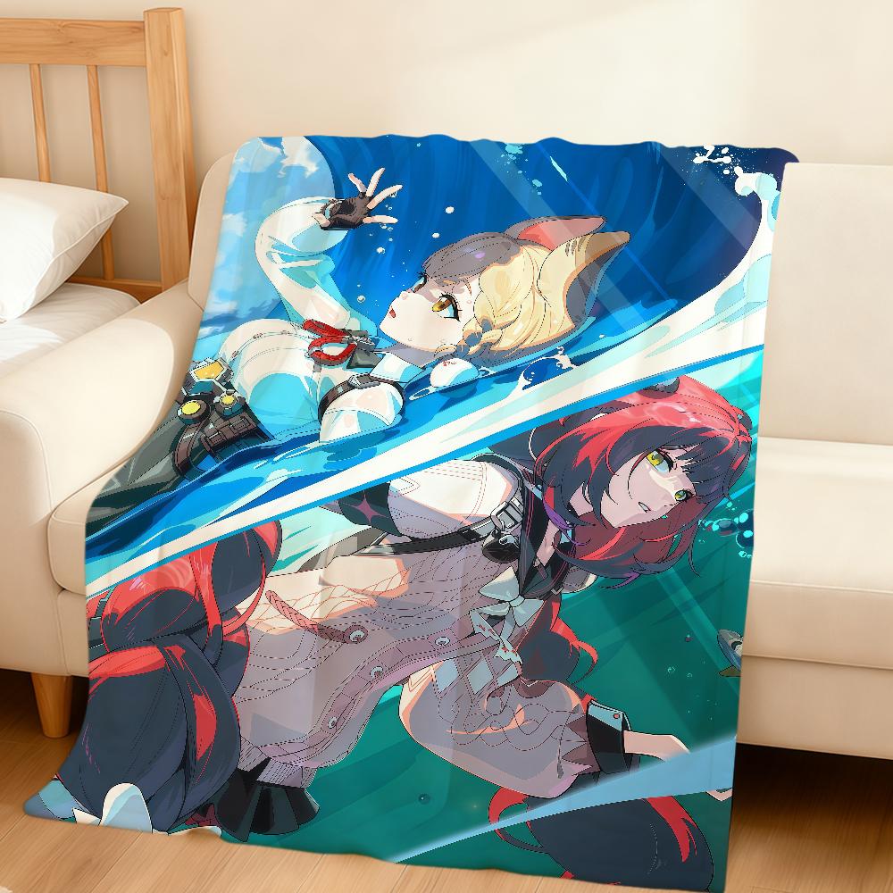 Ukinami Yuzuha Alice cp carino Zenless Zone Zero morbida calda coperta di peluche divano soggiorno animale domestico hogar camera da letto regalo casa Auto portatile