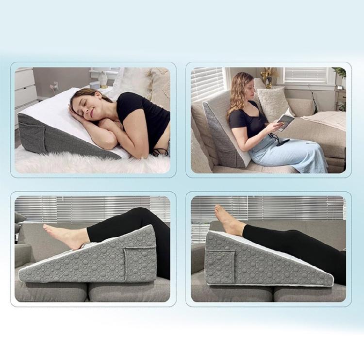 Therapeutisches Bett Memory-Schaum Keilkissen für Sodbrennen, Schnarchhilfe und Linderung von Rückenschmerzen Bessere Schlafpolster