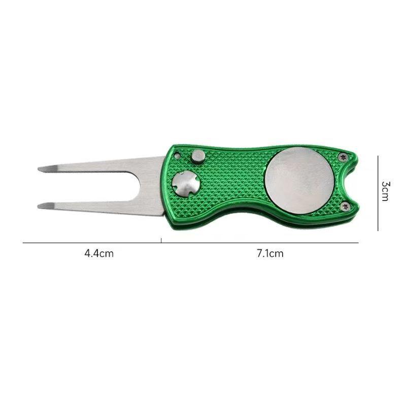 Golf Divot Tool Portable Design with Ball Marker Ideal for Outdoor Golfing