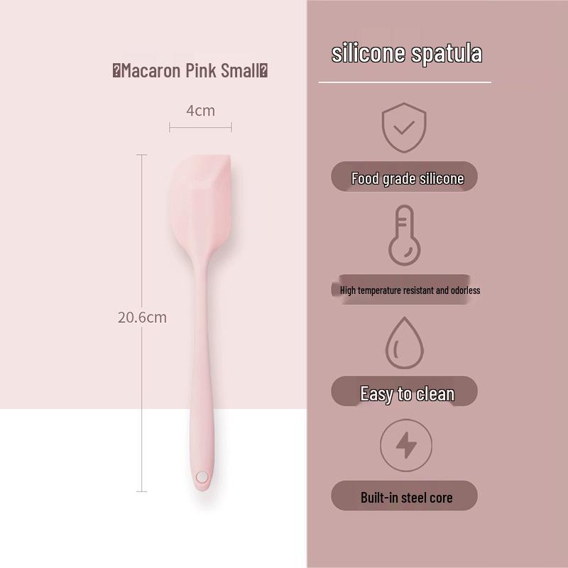 

High-Temperature Resistant Silicone Spatula: Large Food-Grade Cake Scraper & Stir-Fry Tool