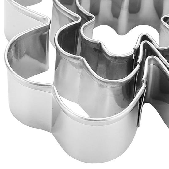 3 Stück/Set St. Patrick Day Kuchenform Edelstahl 430 Antihaft Klee-Thema Fondant-Ausstecher Bastelton Modellierwerkzeug Ausstechformen