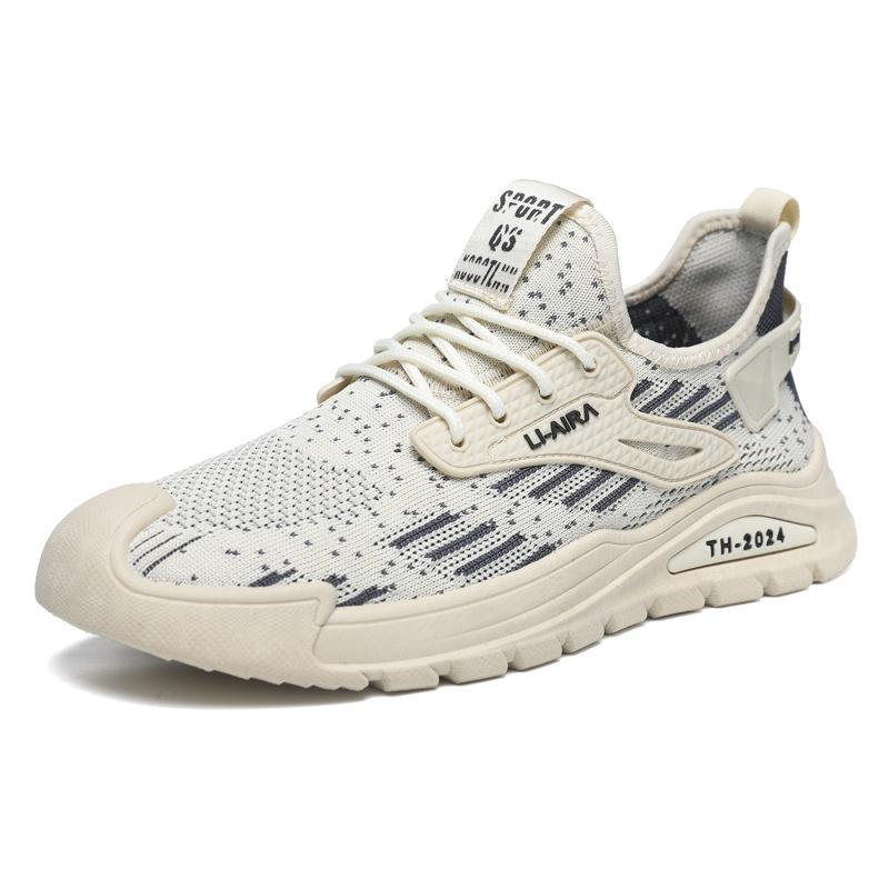 2024 New Large Size Men's Shoes Korean Version Trend Low Top Comfortable Casual Shoes Soft Sole Breathable Fashion Running Shoes