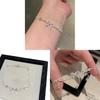 Simple Zircon Butterfly Pendant Bracelet For Womens Fashion Jewelry