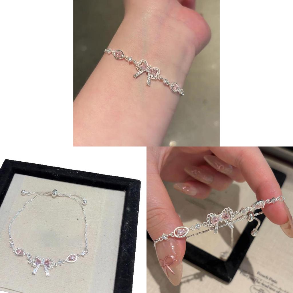 Simple Zircon Butterfly Pendant Bracelet For Womens Fashion Jewelry