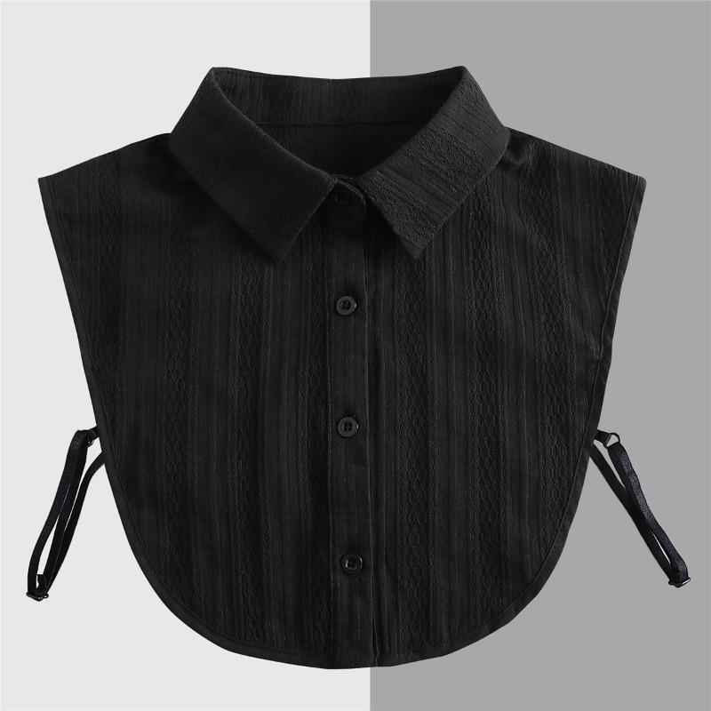 Hollow Lace Chiffon Doll Cotton Fake Collar Blouse Sweater Detachable Shirt Collar False Collar Lapel Women Top Collars Decor