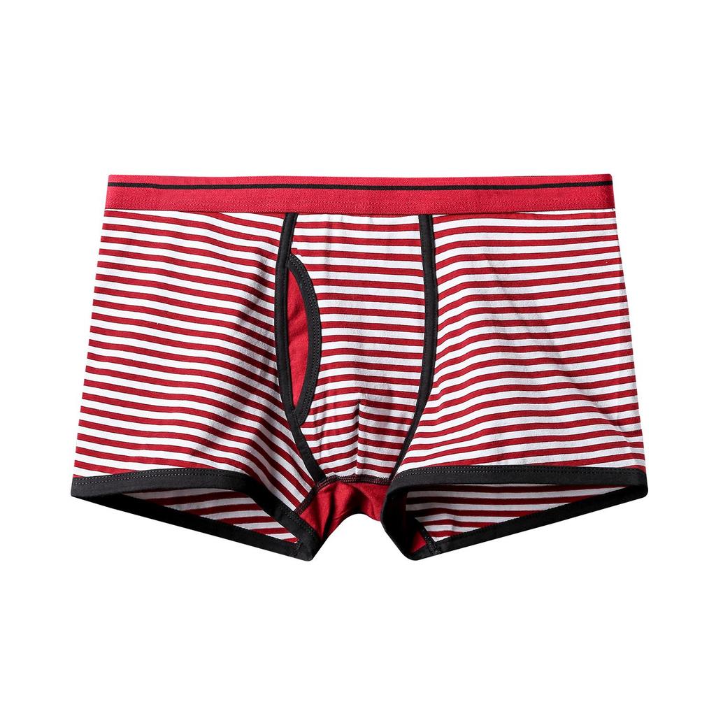 Men's Underwear Stripe Panties U-protruding Boxers Briefs Fashion Knickers Underpant Undies Boxer Shorts M L XL XXL XXXL