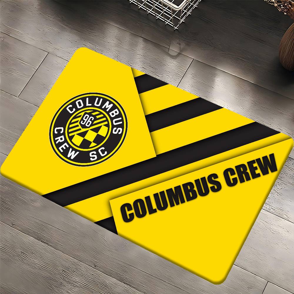 C-Columbus Crew SC Bathroom Mat Anti-slip Absorb Water Long Strip Cushion Bedroon Mat Welcome Doormat