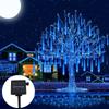Solar Meteor Shower Rain String Lights 30/50CM Outdoor Waterproof LED Ambient Lighting for Tree Wedding Party Holiday Decoration