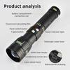 Ultra Powerful 100W LED Flashlight Super Bright Long Range Lantern Zoom Emergency Torch Camping Lantern Power Display Function