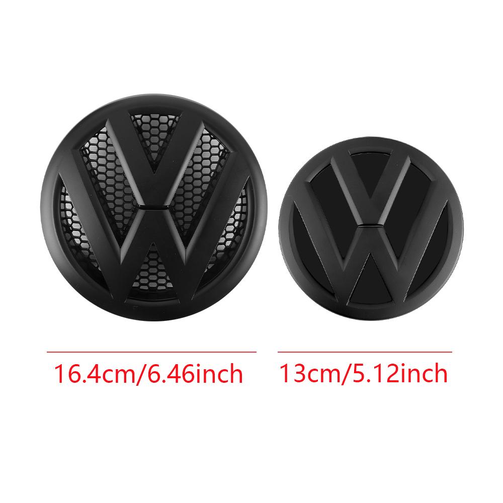 YNEPB1 1/2pcs Car Front Rear Trunk Logo Emblem Badge Sticker Decoration For Volkswagen VW Transporter T5 2010 2011 2012 2013 2015 2014